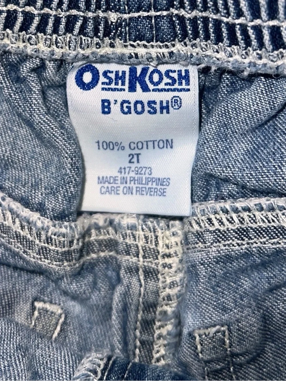 OshKosh B’gosh Vintage Toddler Girls Embroidered Floral Wide Leg Jeans 2T